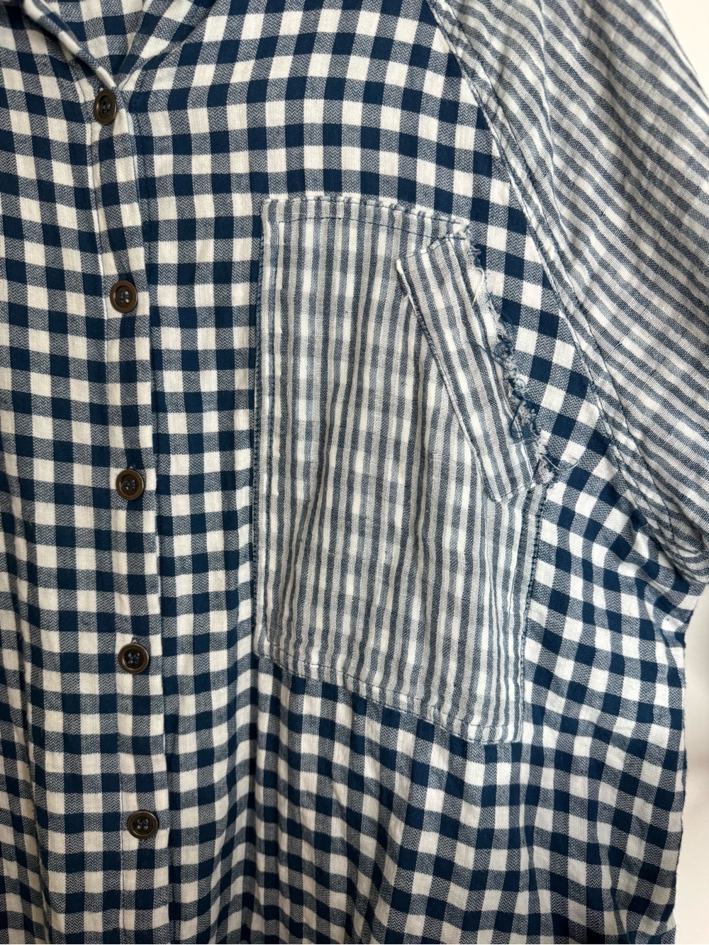 Easel Mixed Pattern Button Down - Picture 3 of 8